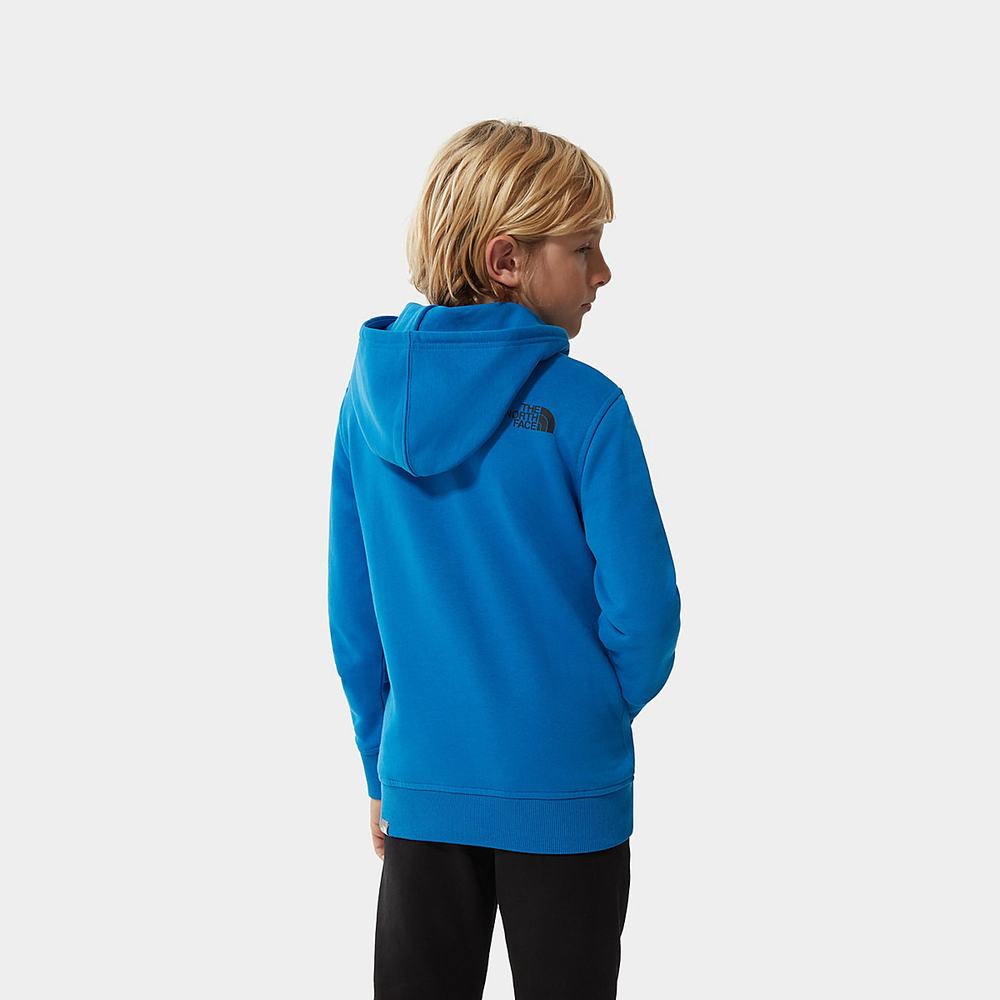 Mikiny S Kapucňou The North Face New Box Crew Chlapcenske Modre | VPH-975421