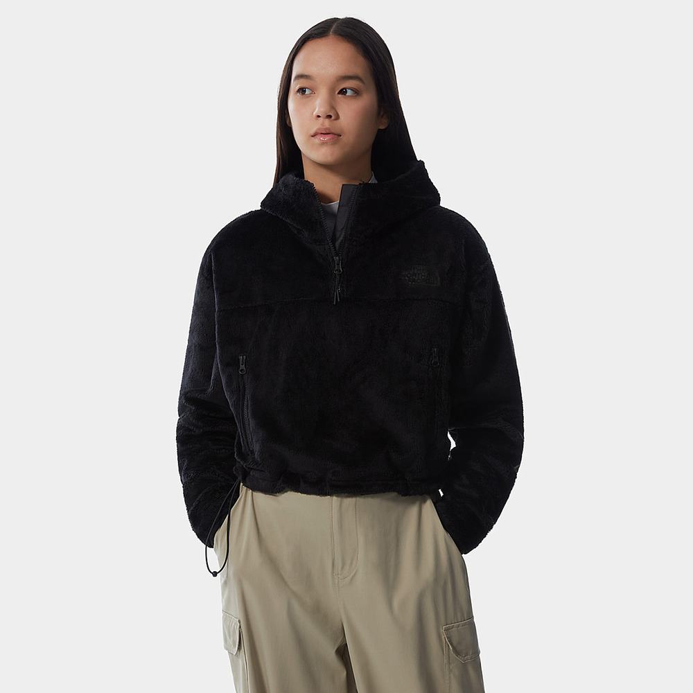 Mikiny S Kapucňou The North Face Osito Cropped Damske Čierne | URH-087945