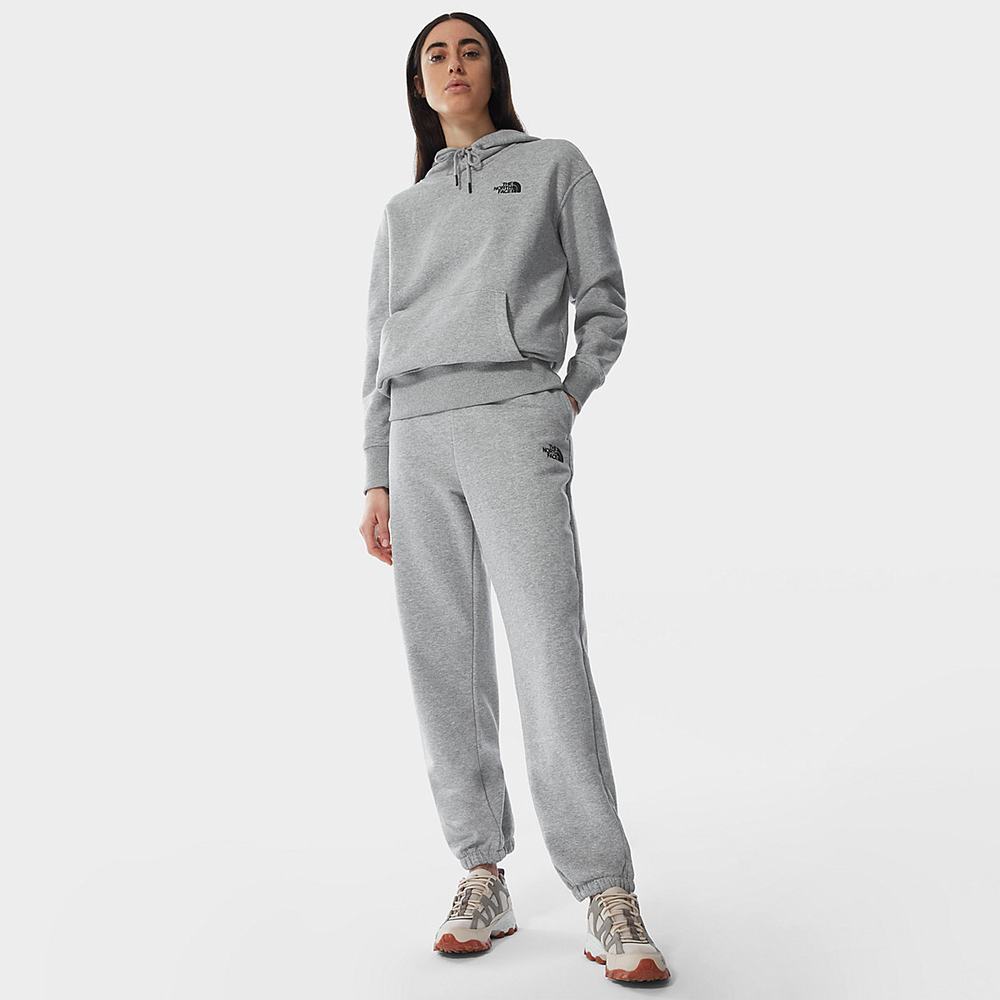 Mikiny S Kapucňou The North Face Oversized Essential Damske Svetlo Siva | BDO-603195