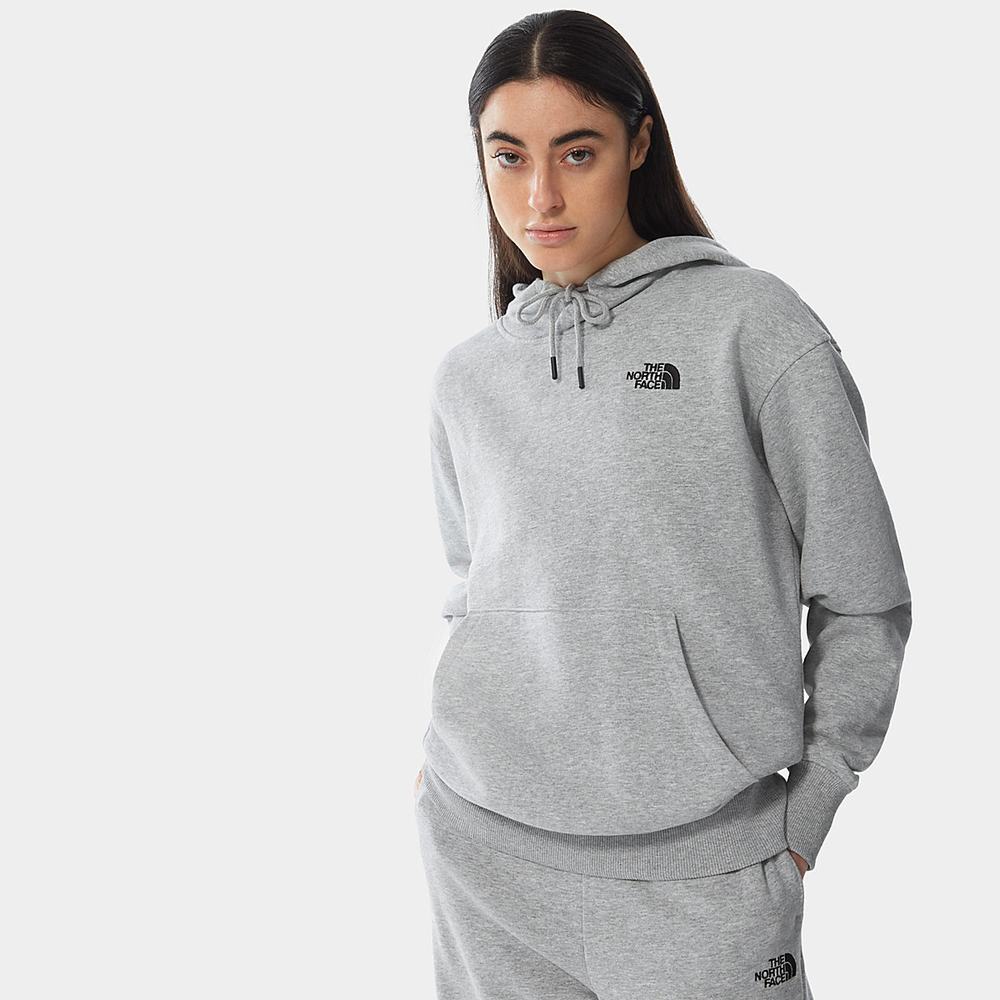 Mikiny S Kapucňou The North Face Oversized Essential Damske Svetlo Siva | BDO-603195