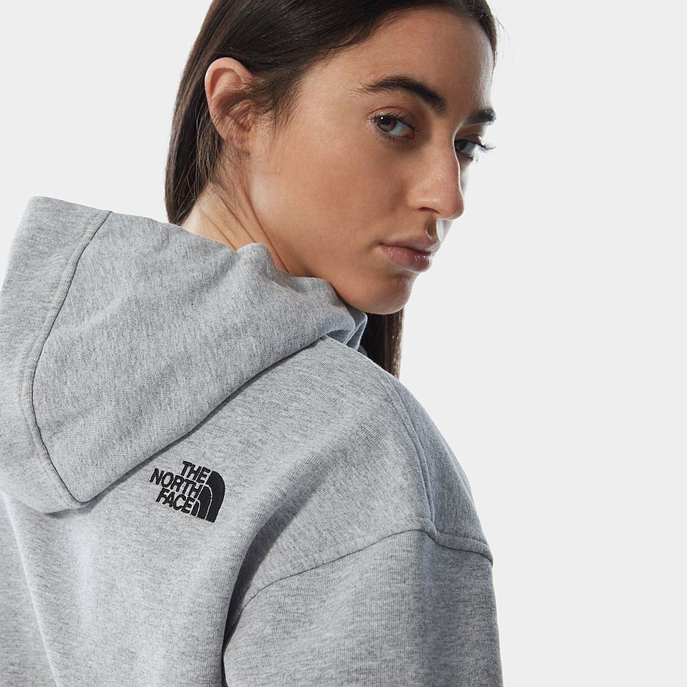Mikiny S Kapucňou The North Face Oversized Essential Damske Svetlo Siva | BDO-603195