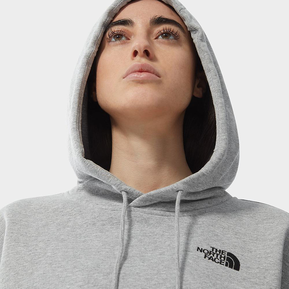 Mikiny S Kapucňou The North Face Oversized Essential Damske Svetlo Siva | BDO-603195