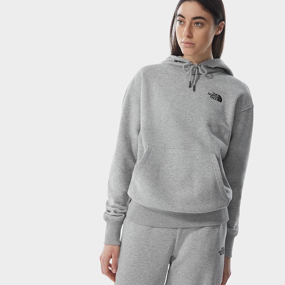 Mikiny S Kapucňou The North Face Oversized Essential Damske Svetlo Siva | BDO-603195