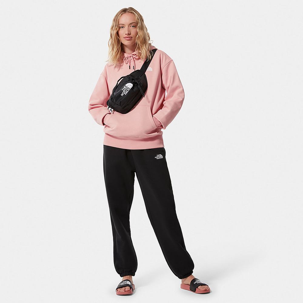 Mikiny S Kapucňou The North Face Oversized Essential Damske Ruzove Hnede | WHS-502318