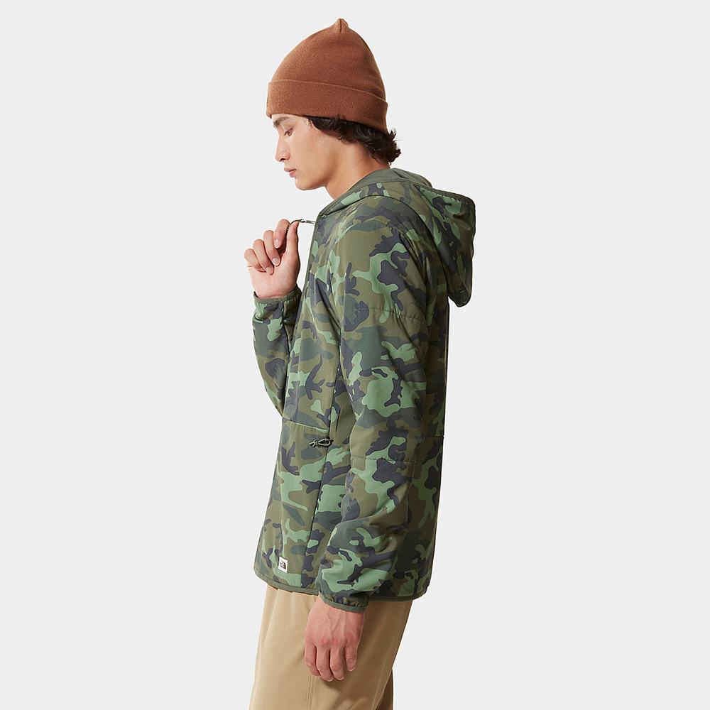 Mikiny S Kapucňou The North Face Printed Mountain Zip-Up Panske Maskacove | FAB-531046
