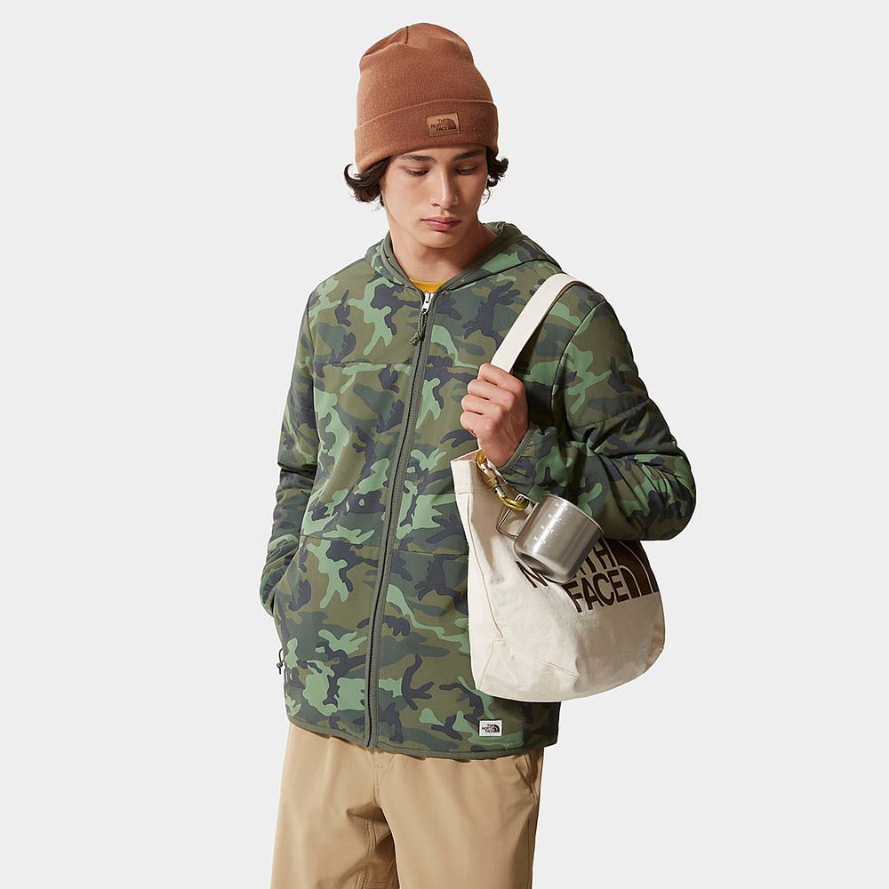 Mikiny S Kapucňou The North Face Printed Mountain Zip-Up Panske Maskacove | FAB-531046