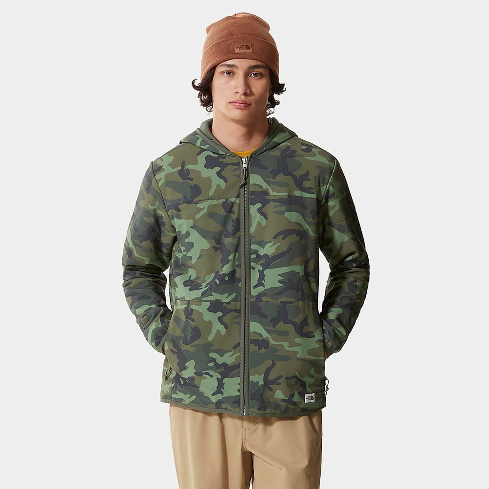 Mikiny S Kapucňou The North Face Printed Mountain Zip-Up Panske Maskacove | FAB-531046