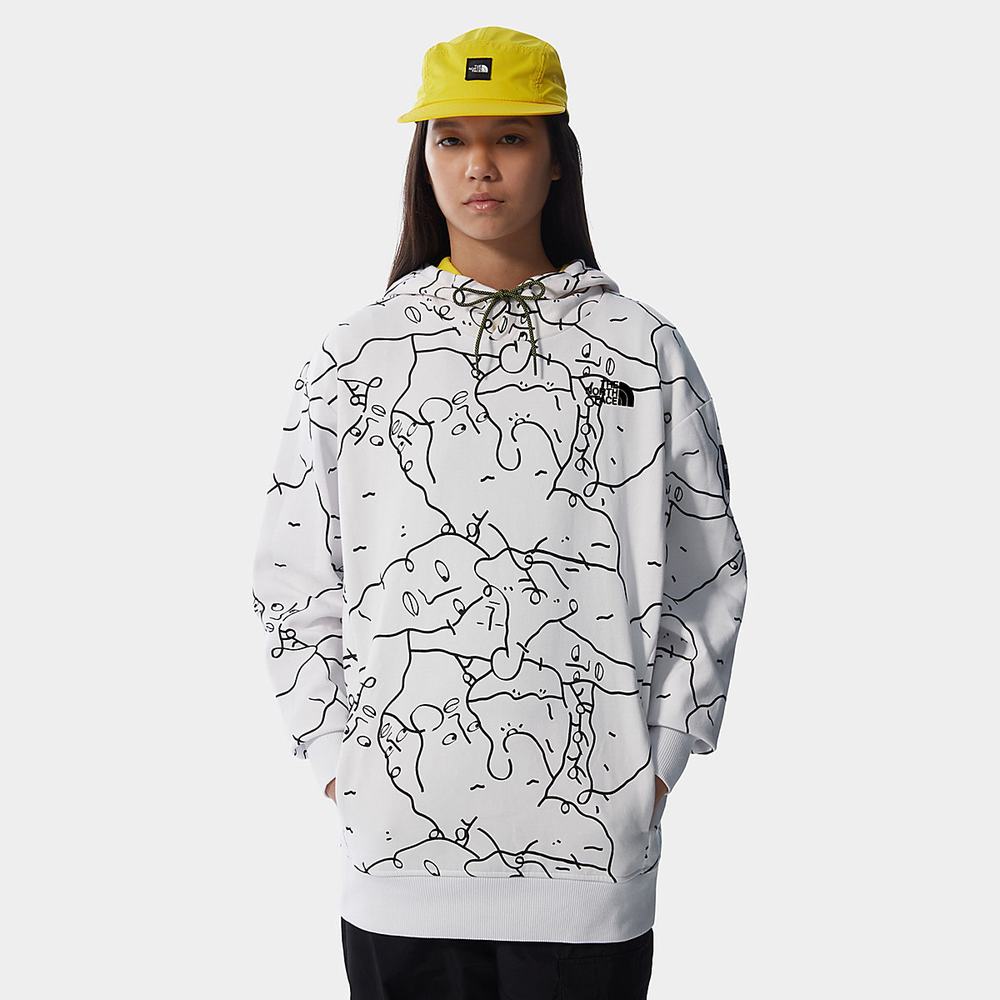 Mikiny S Kapucňou The North Face SEARCH & RESCUE Damske Biele | SKQ-279601