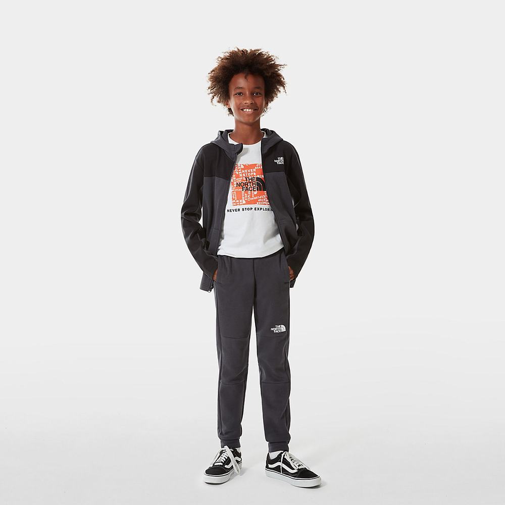 Mikiny S Kapucňou The North Face SLACKER ZIP-UP Chlapcenske Siva Čierne | LXZ-149863