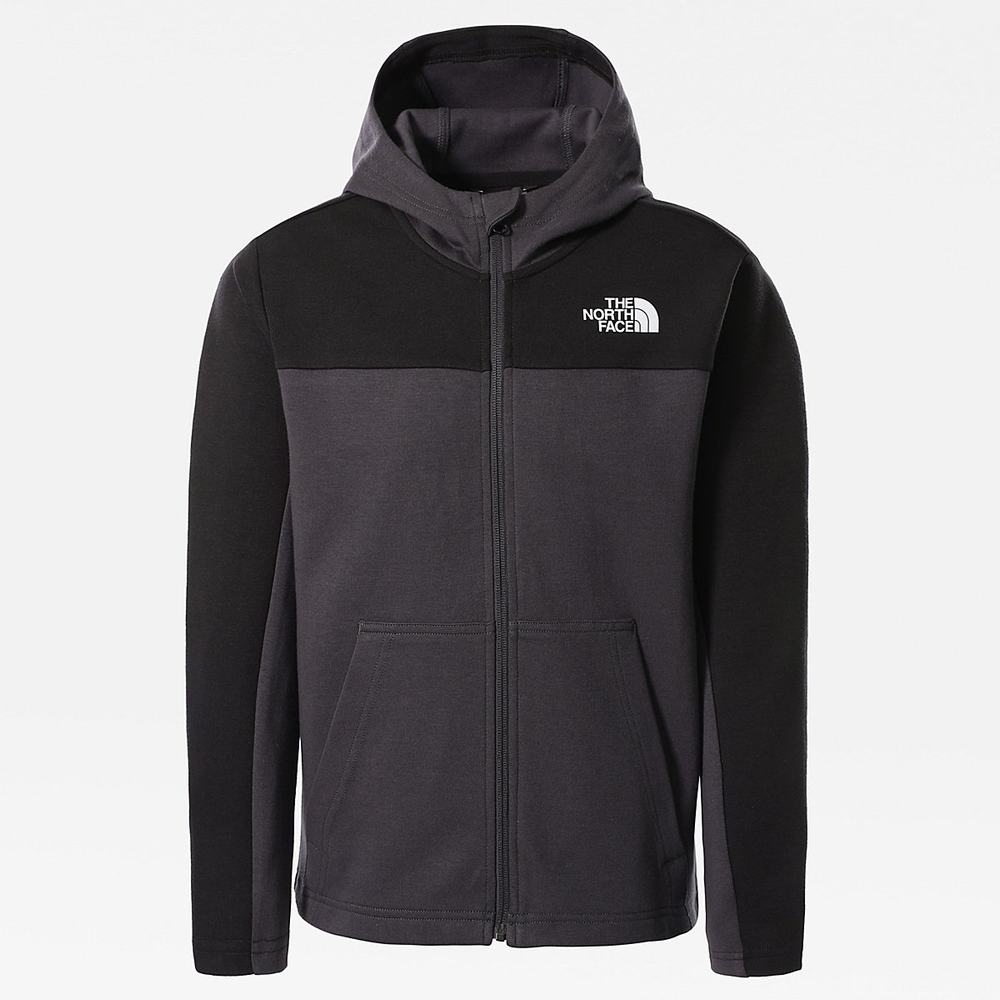 Mikiny S Kapucňou The North Face SLACKER ZIP-UP Chlapcenske Siva Čierne | LXZ-149863