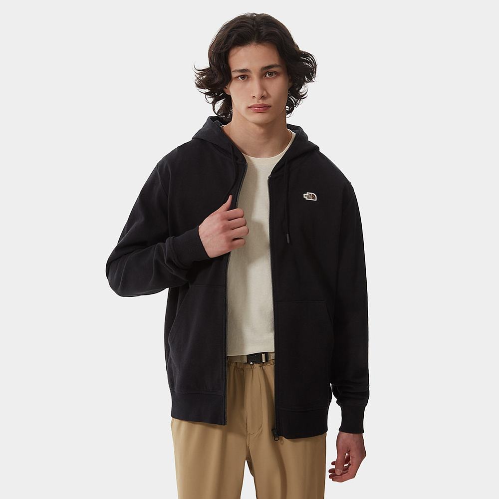 Mikiny S Kapucňou The North Face Scrap Grafika Zip-Up Panske Čierne | NRX-517438