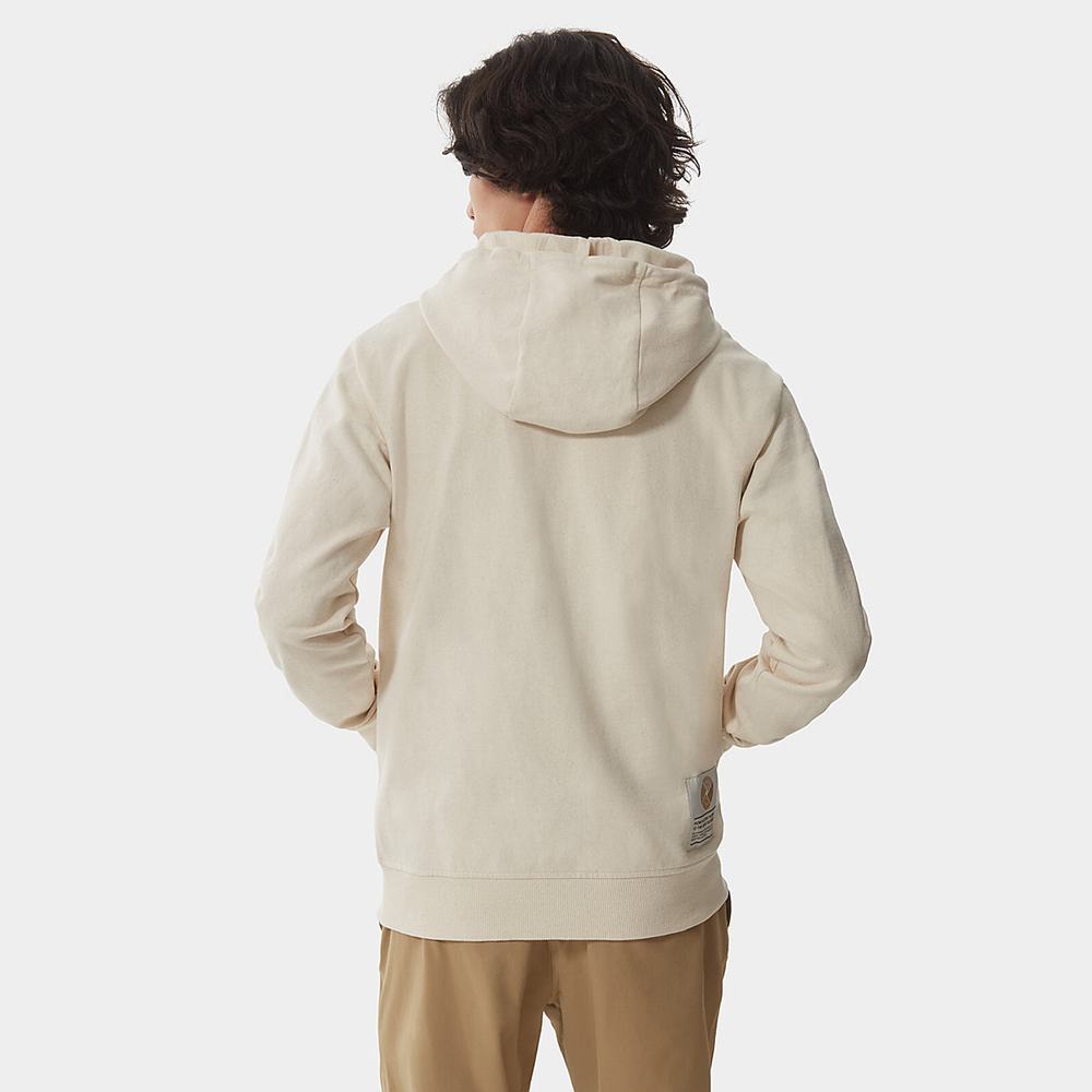 Mikiny S Kapucňou The North Face Scrap Grafika Zip-Up Panske Béžové | ZSM-416327