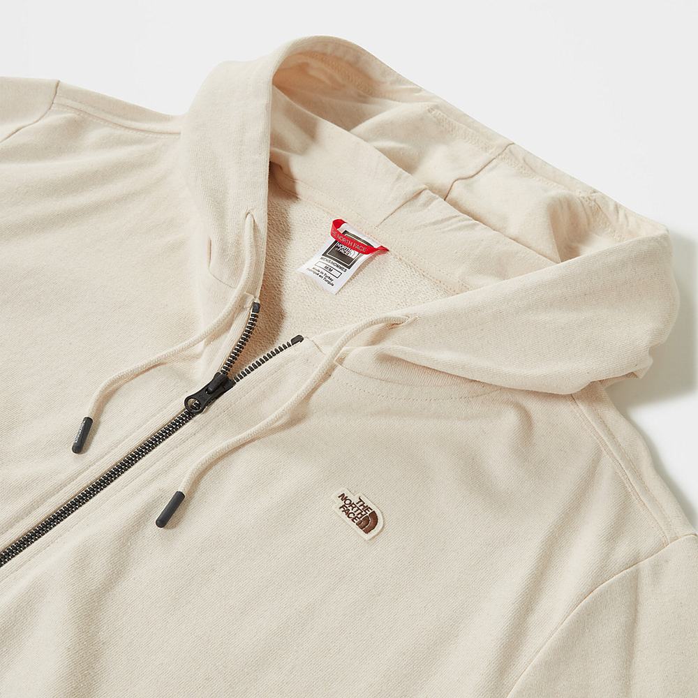Mikiny S Kapucňou The North Face Scrap Grafika Zip-Up Panske Béžové | ZSM-416327