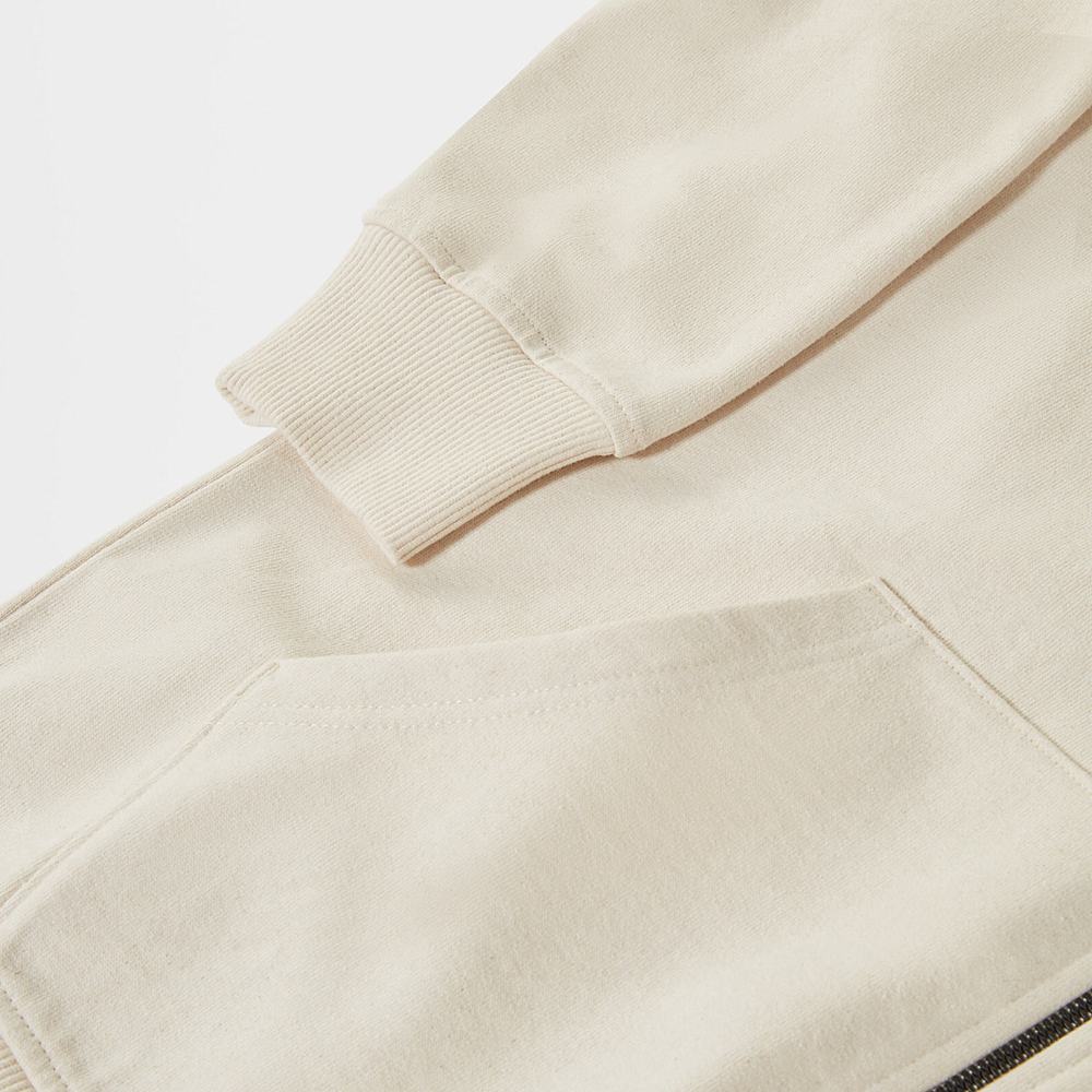Mikiny S Kapucňou The North Face Scrap Grafika Zip-Up Panske Béžové | ZSM-416327