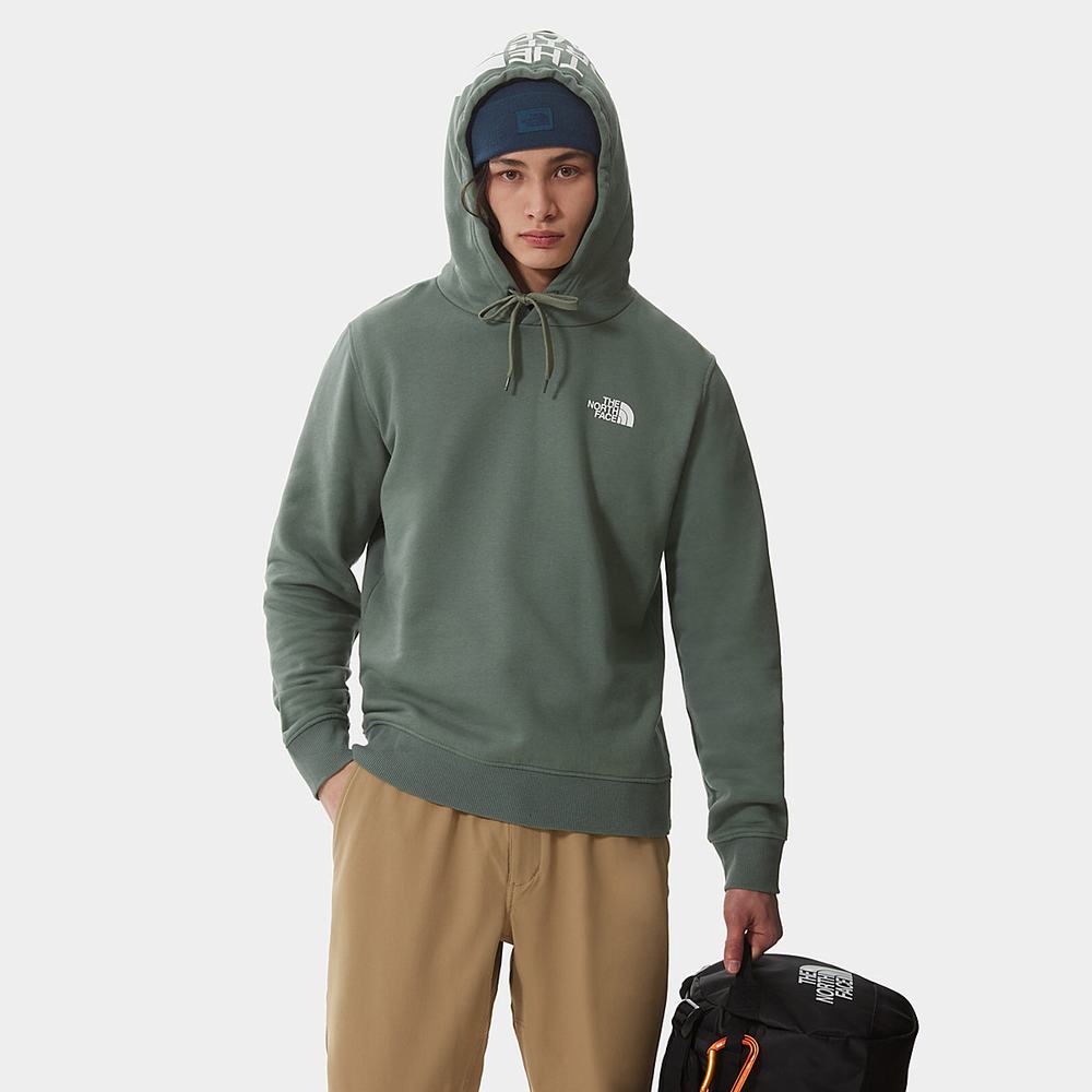 Mikiny S Kapucňou The North Face Seasonal Drew Peak Panske Zelene | PWB-761048