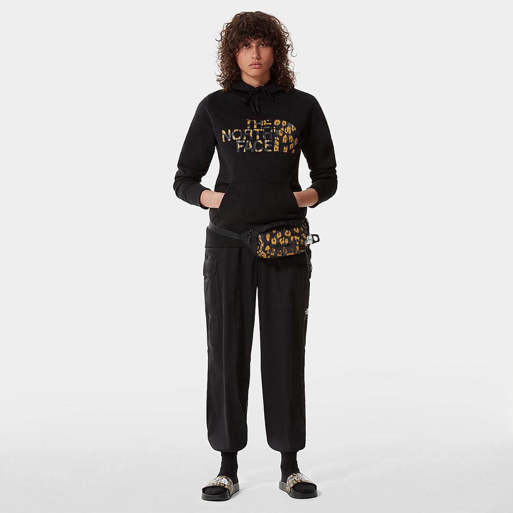 Mikiny S Kapucňou The North Face Standard Damske Čierne Žlté Leopardie | KBA-865723