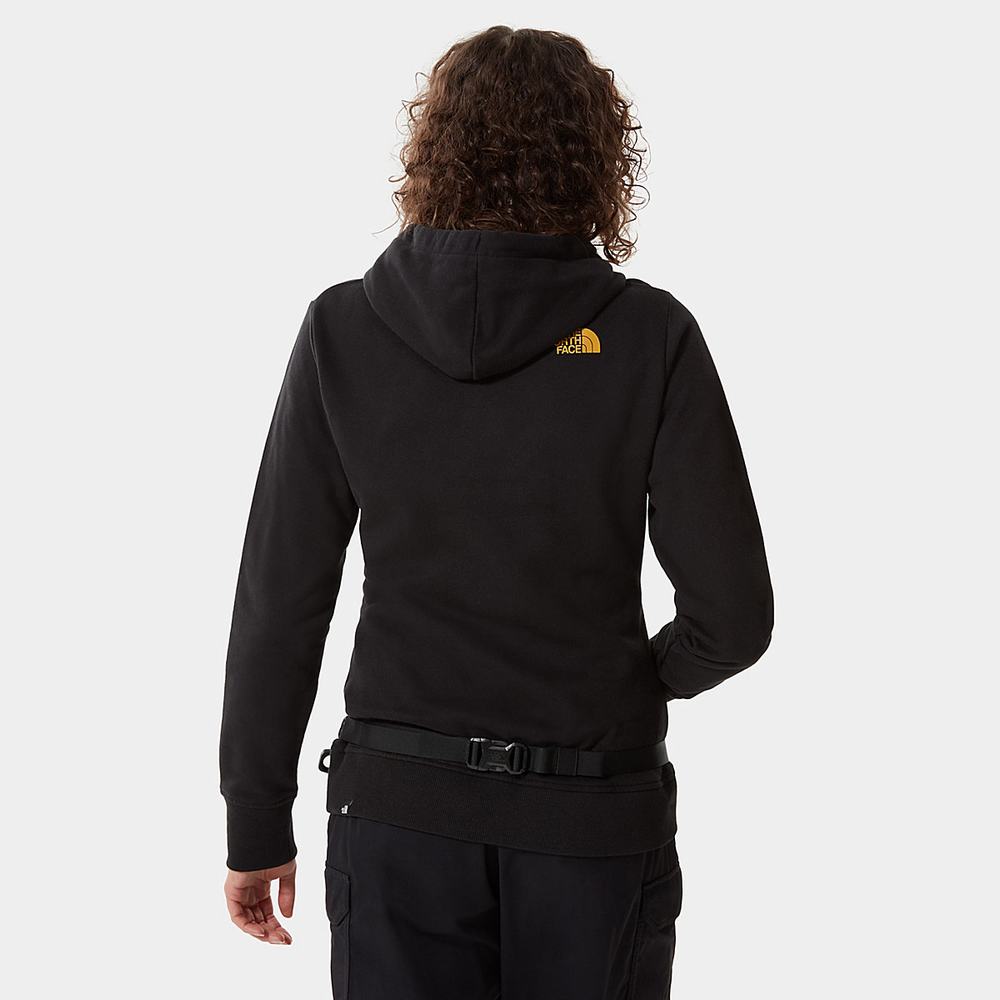 Mikiny S Kapucňou The North Face Standard Damske Čierne Žlté Leopardie | KBA-865723