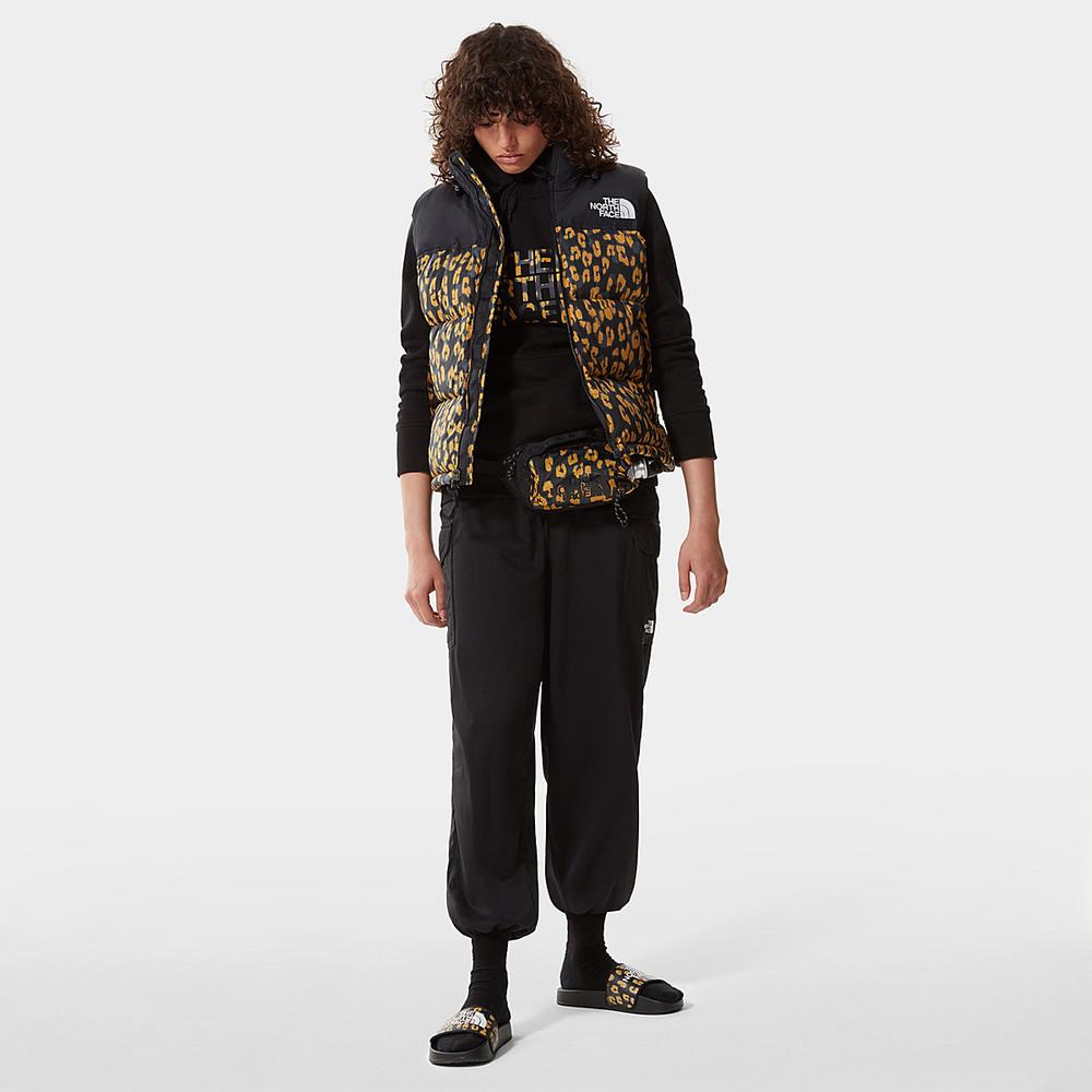 Mikiny S Kapucňou The North Face Standard Damske Čierne Žlté Leopardie | KBA-865723