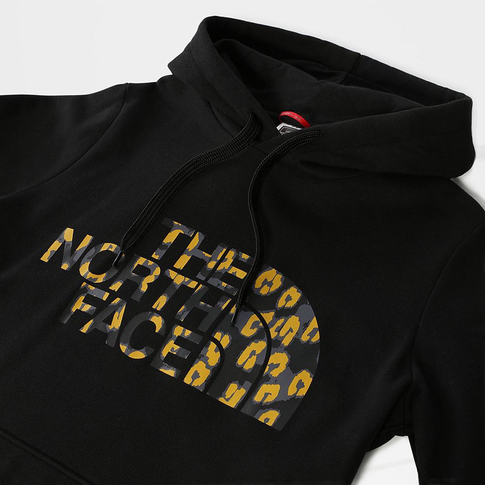 Mikiny S Kapucňou The North Face Standard Damske Čierne Žlté Leopardie | KBA-865723