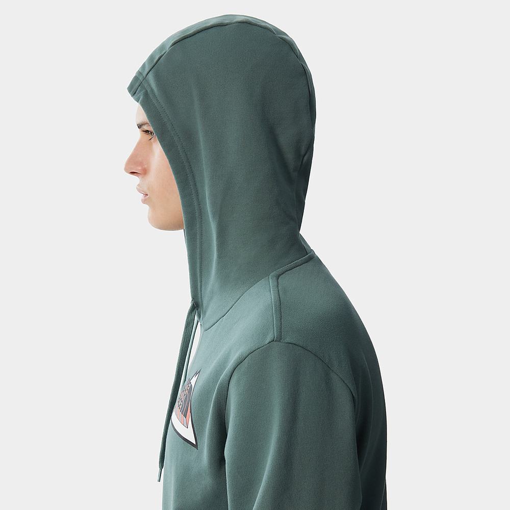 Mikiny S Kapucňou The North Face Threeyama Panske Zelene | EZO-359162