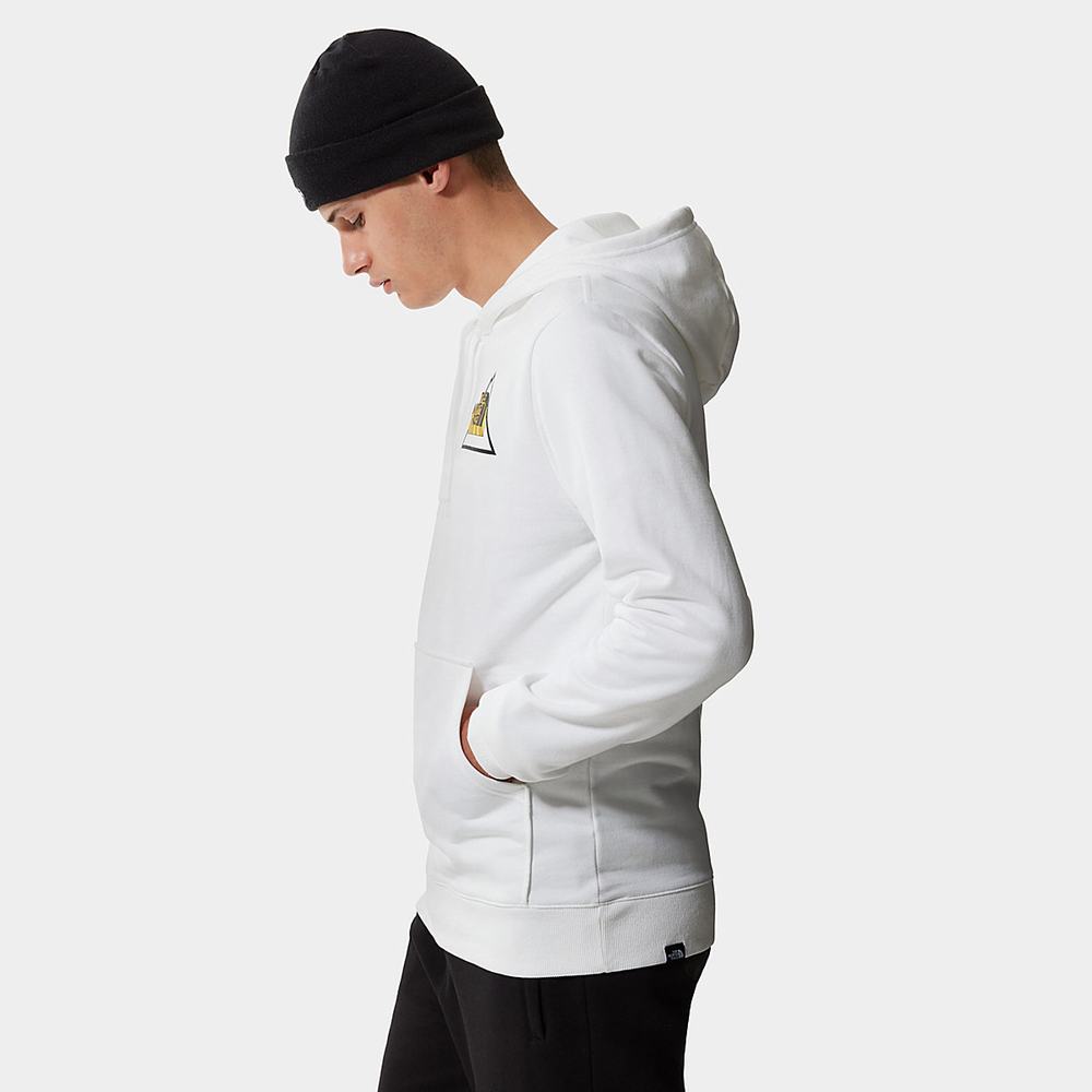 Mikiny S Kapucňou The North Face Threeyama Panske Biele | ISQ-831746