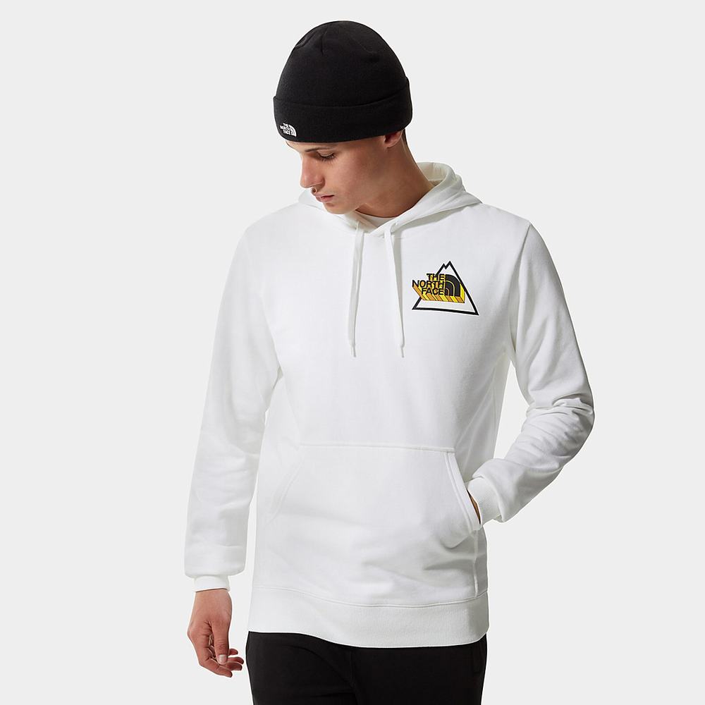 Mikiny S Kapucňou The North Face Threeyama Panske Biele | ISQ-831746