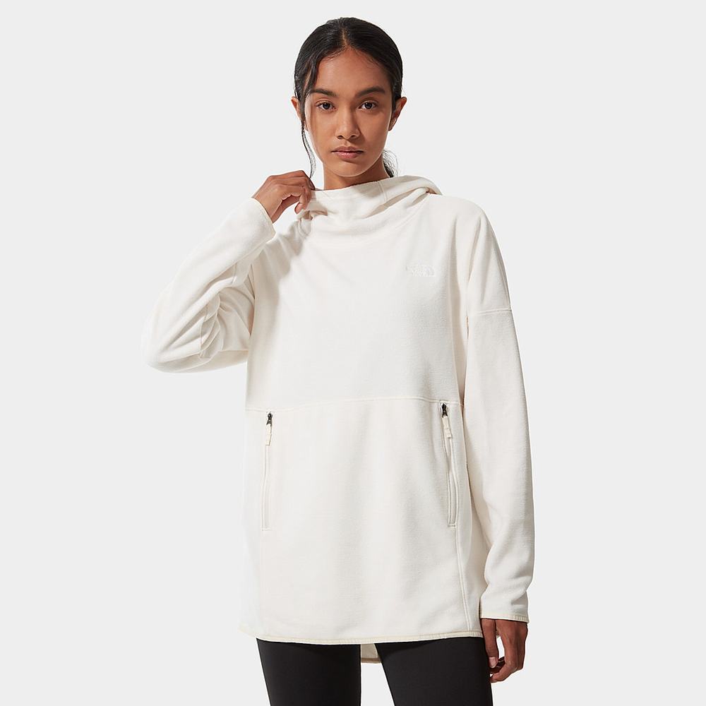 Mikiny S Kapucňou The North Face Tka Glacier Fleece Damske Biele | YDL-872395