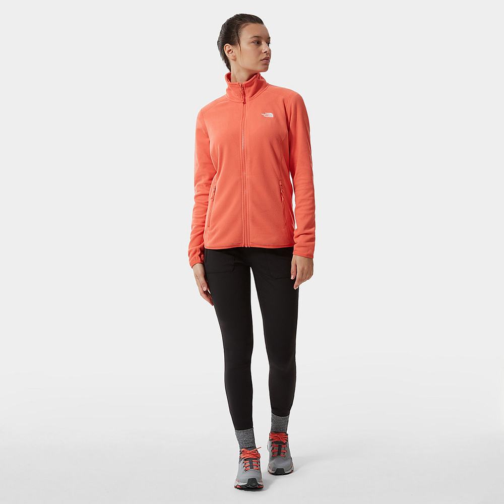 Mikiny The North Face 100 Glacier Full-Zip Fleece Damske Oranžové | JSU-657410