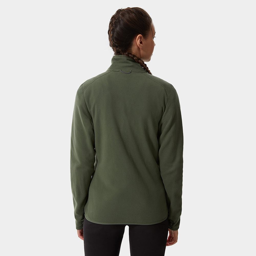 Mikiny The North Face 100 Glacier Full-Zip Fleece Damske Olivovo Zelená Zelene | NEK-137984