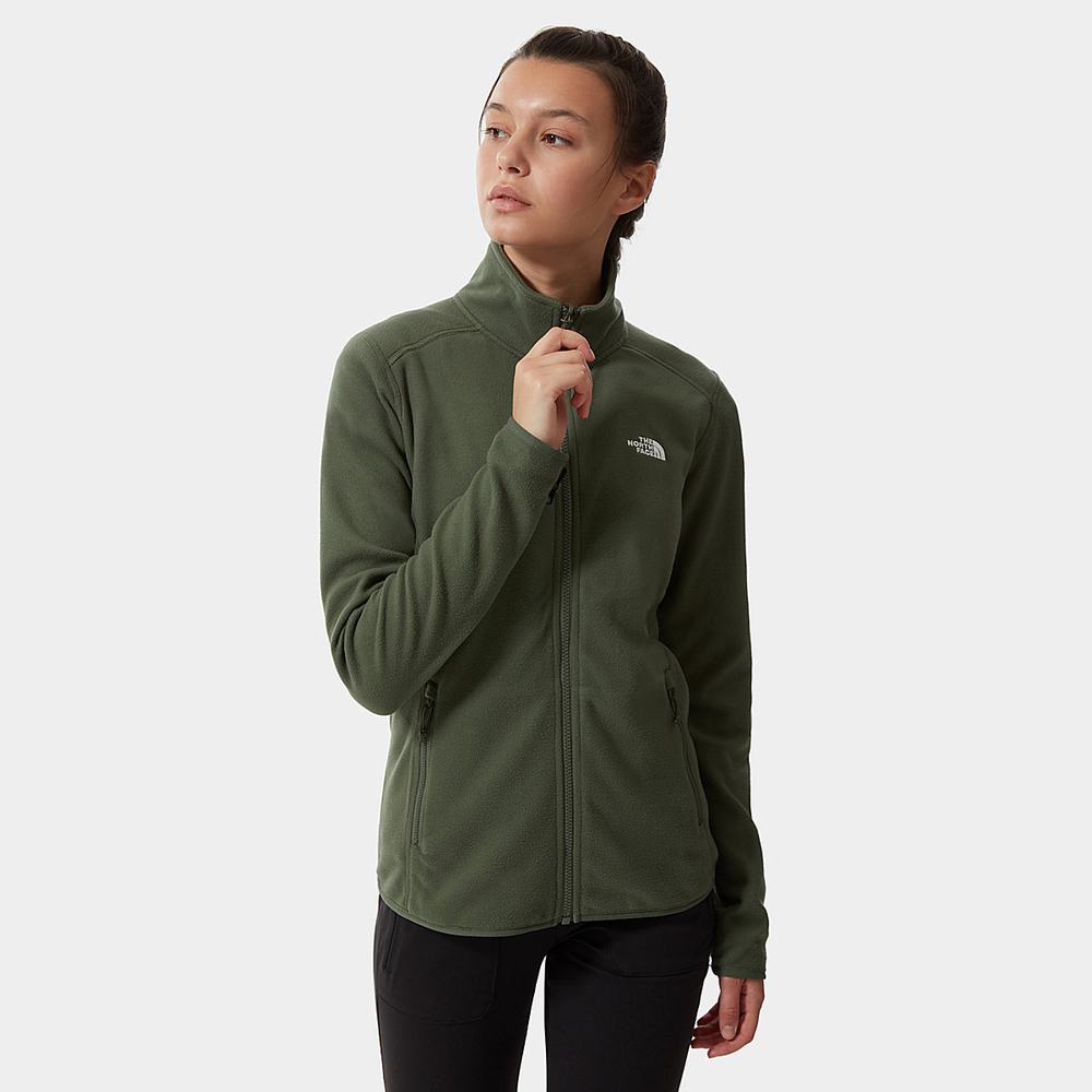 Mikiny The North Face 100 Glacier Full-Zip Fleece Damske Olivovo Zelená Zelene | NEK-137984