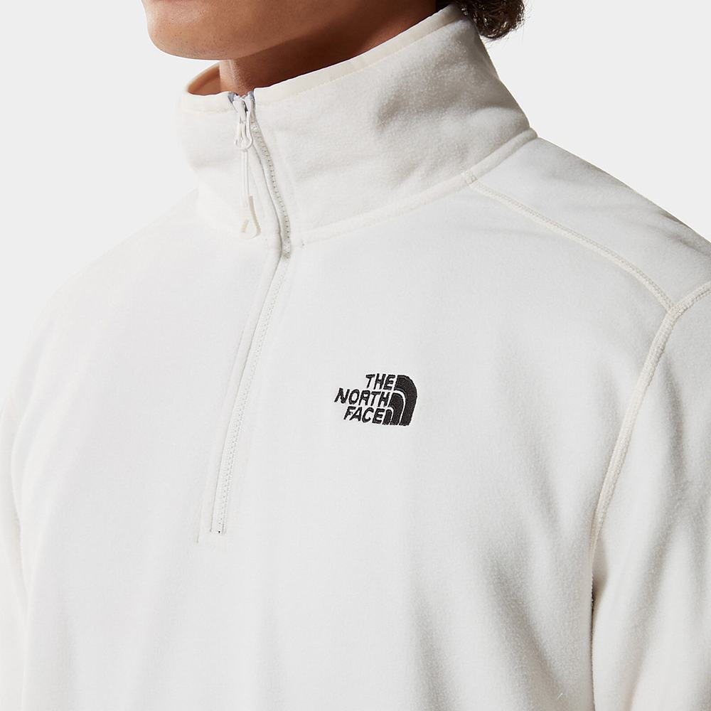 Mikiny The North Face 100 Glacier Quarter-Zip Fleece Panske Biele | KST-540278