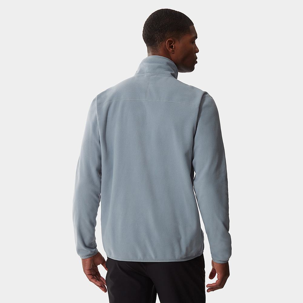 Mikiny The North Face 100 Glacier Quarter-Zip Fleece Panske Siva | MPB-098714