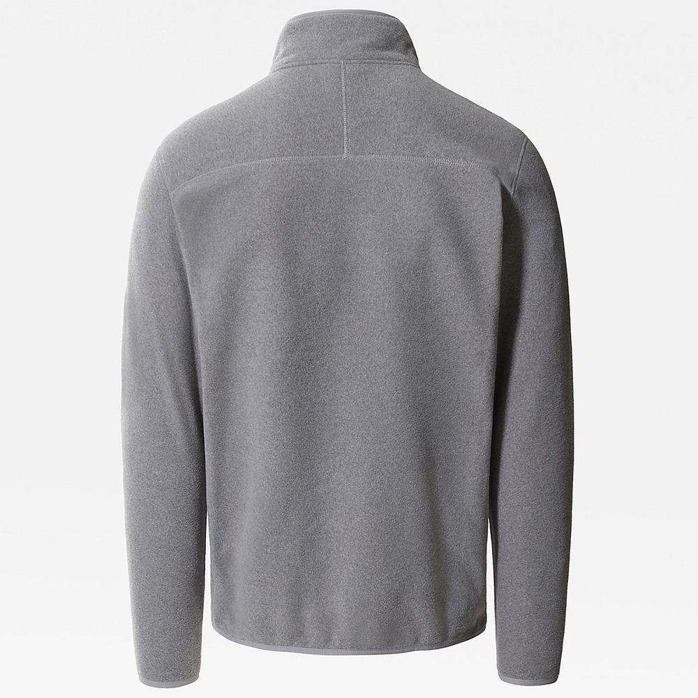 Mikiny The North Face 100 Glacier Quarter-Zip Fleece Panske Siva | PDU-295863