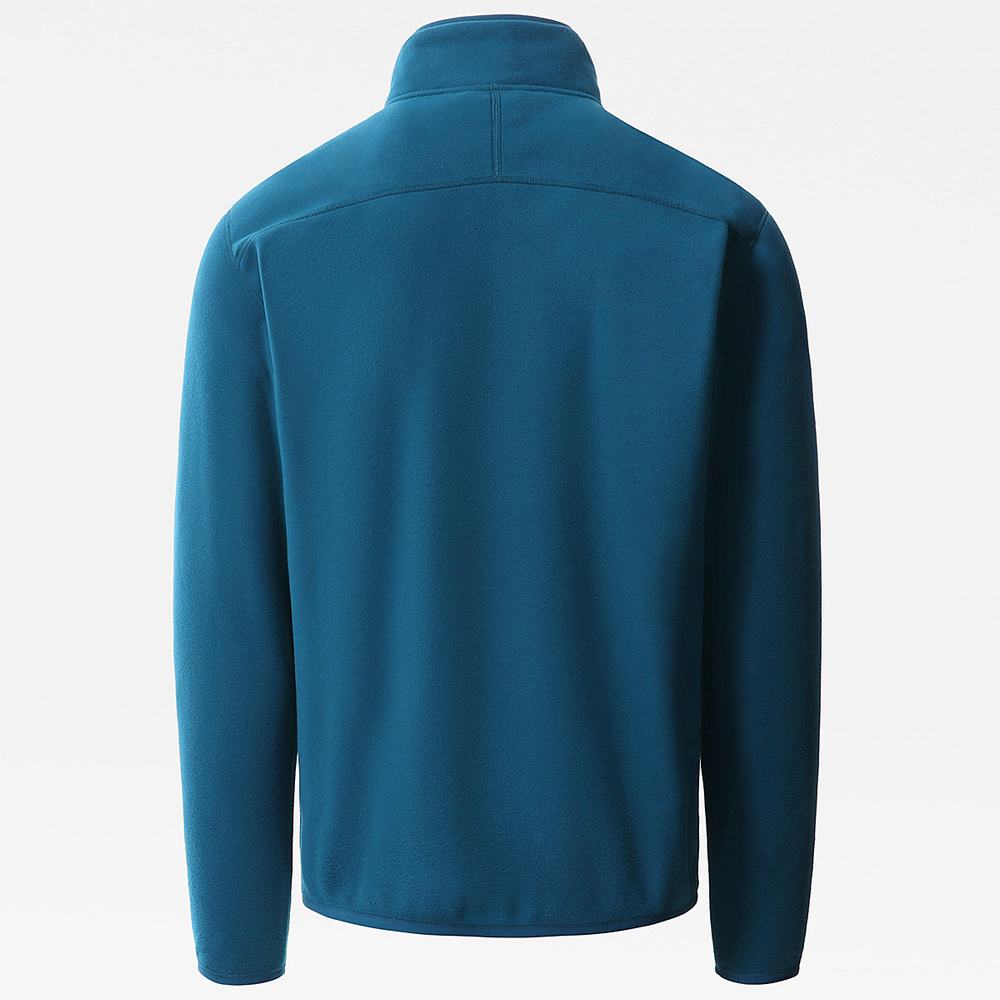 Mikiny The North Face 100 Glacier Quarter-Zip Fleece Panske Modre | SBD-932158