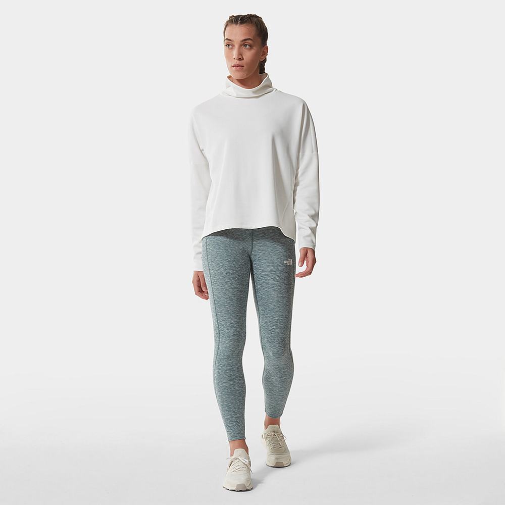 Mikiny The North Face Active Trailove Basin Funnel Neck Top Damske Biele | ADC-439572