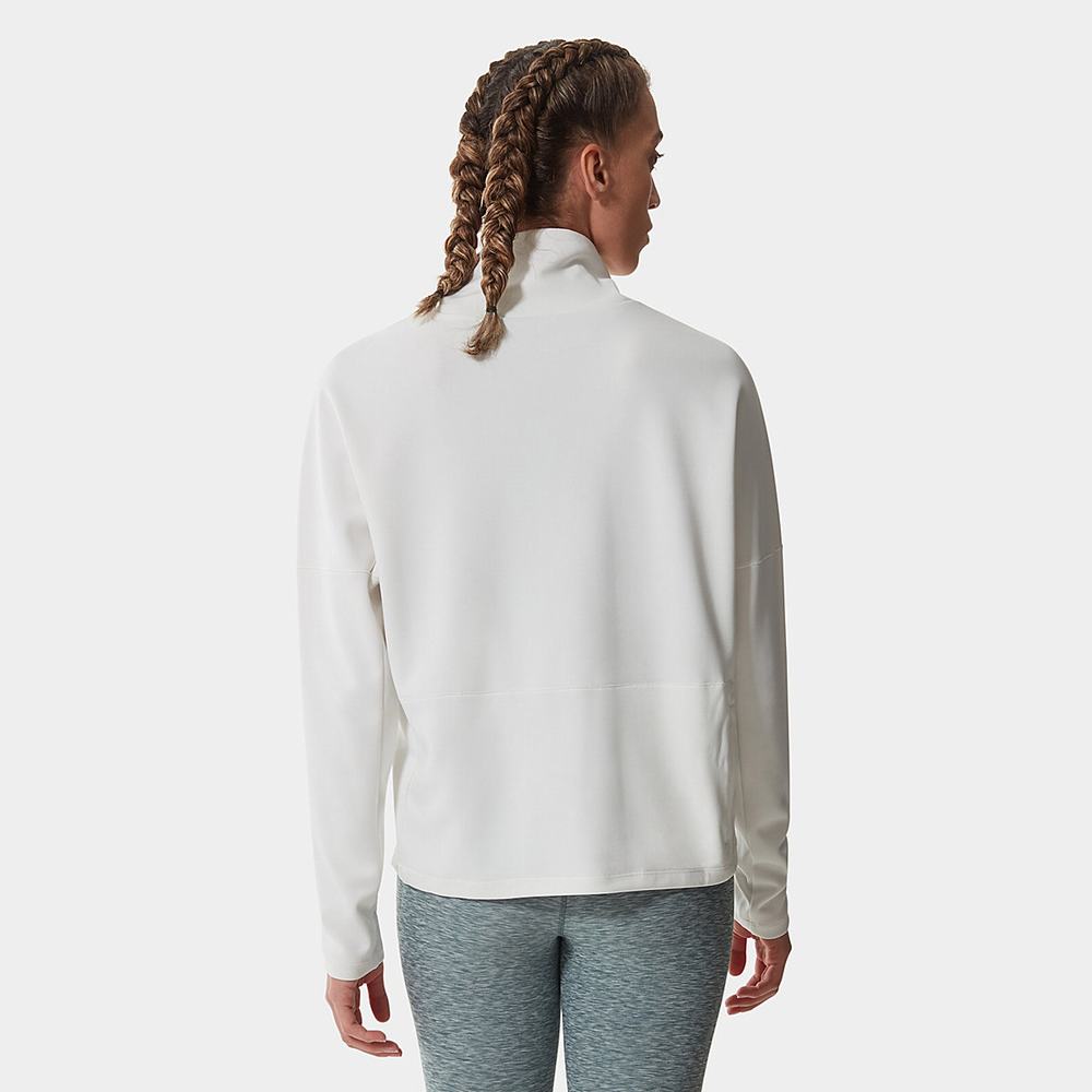 Mikiny The North Face Active Trailove Basin Funnel Neck Top Damske Biele | ADC-439572