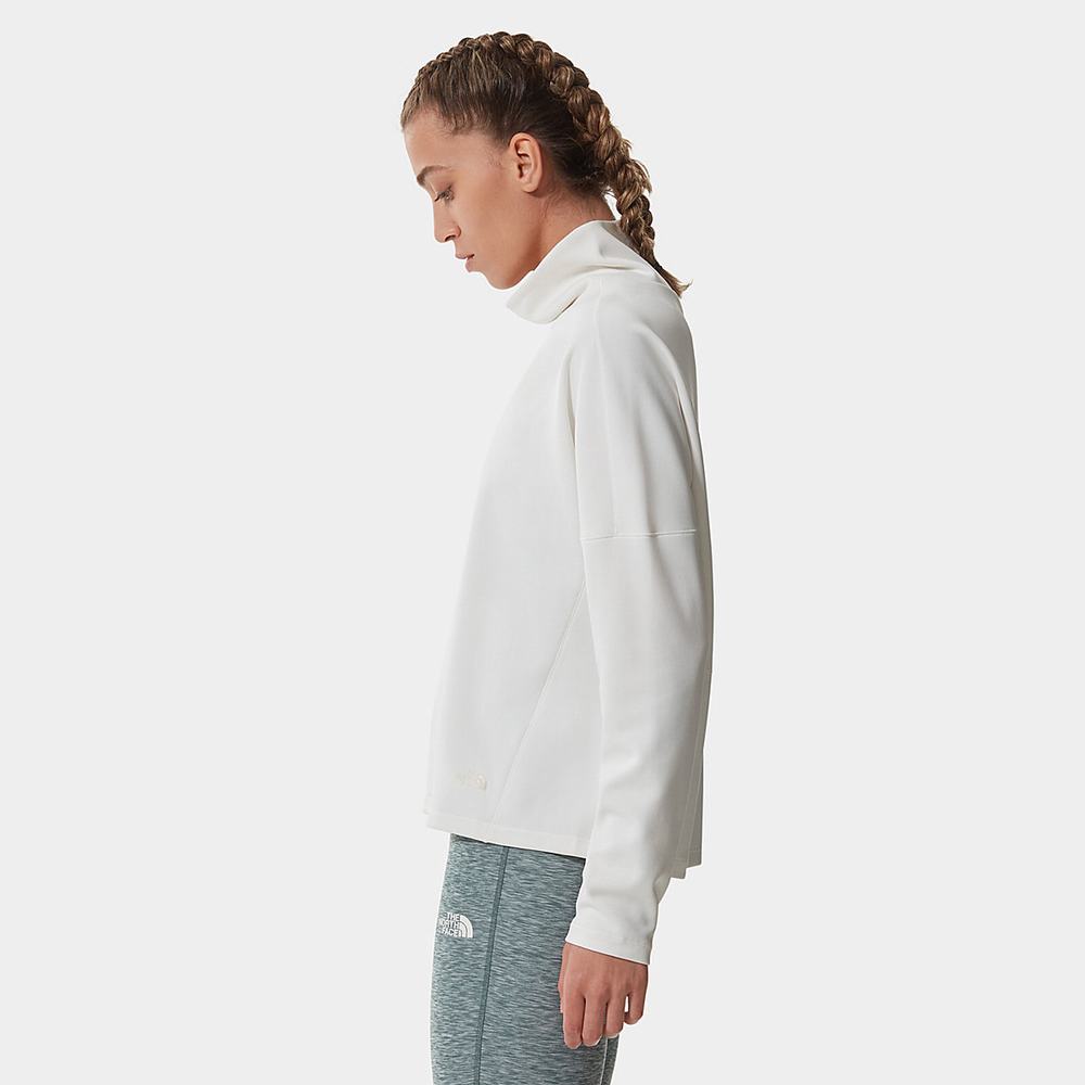 Mikiny The North Face Active Trailove Basin Funnel Neck Top Damske Biele | ADC-439572