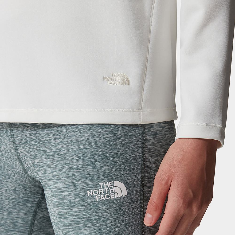Mikiny The North Face Active Trailove Basin Funnel Neck Top Damske Biele | ADC-439572