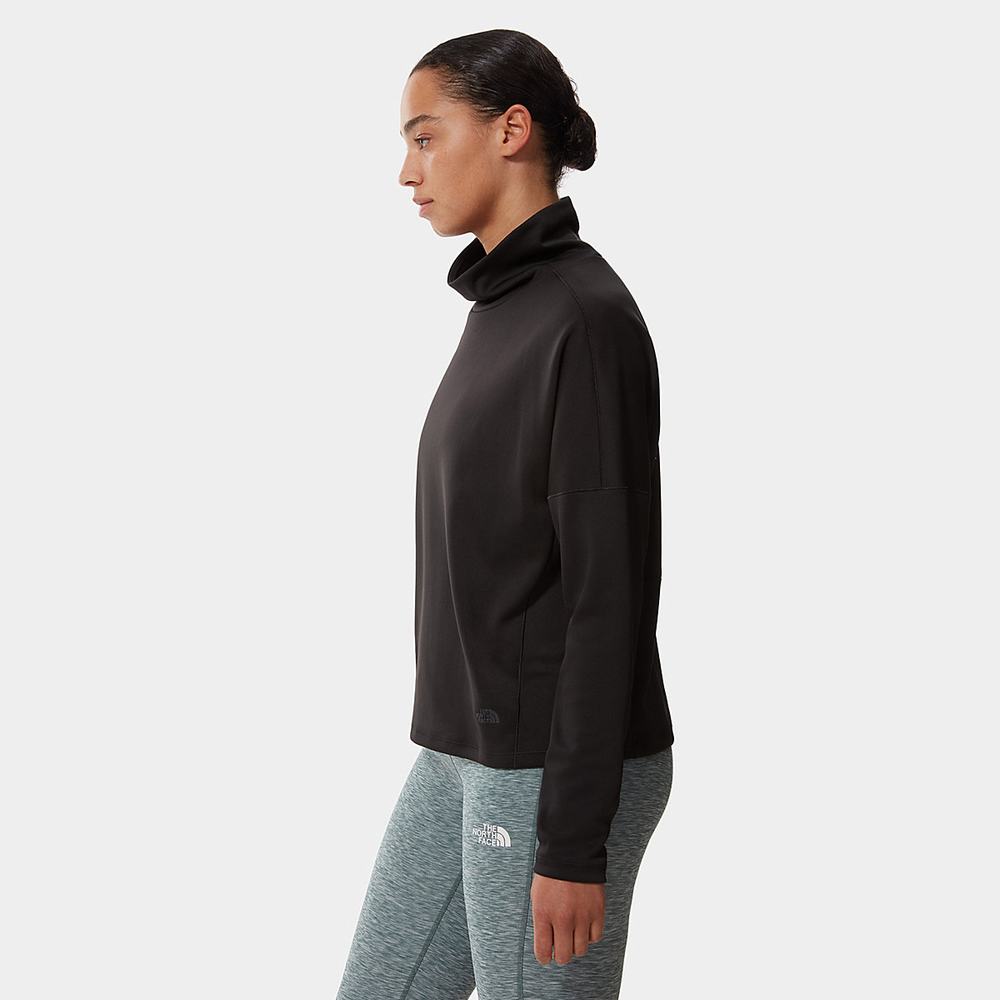 Mikiny The North Face Active Trailove Basin Funnel Neck Top Damske Čierne | CEV-651279