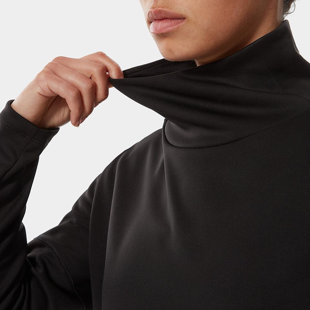 Mikiny The North Face Active Trailove Basin Funnel Neck Top Damske Čierne | CEV-651279