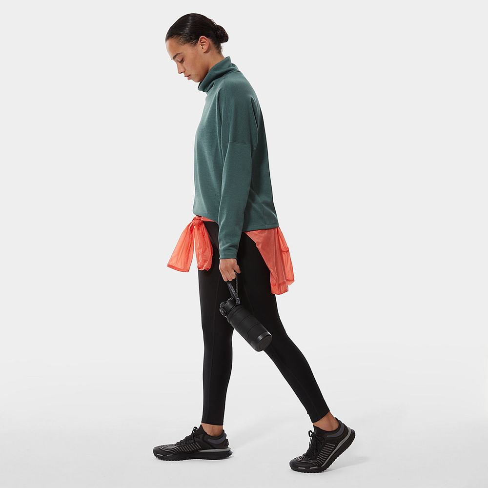 Mikiny The North Face Active Trailove Basin Funnel Neck Top Damske Zelene | FTH-879251