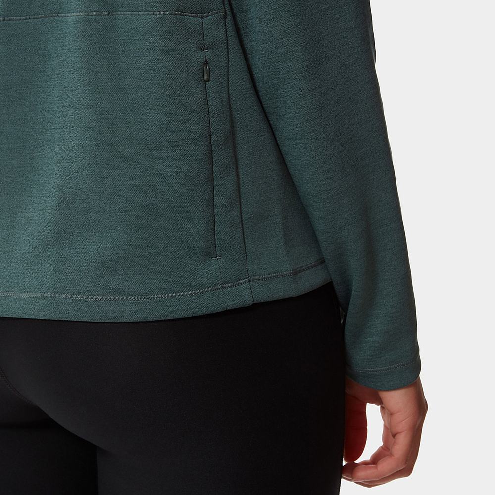 Mikiny The North Face Active Trailove Basin Funnel Neck Top Damske Zelene | FTH-879251