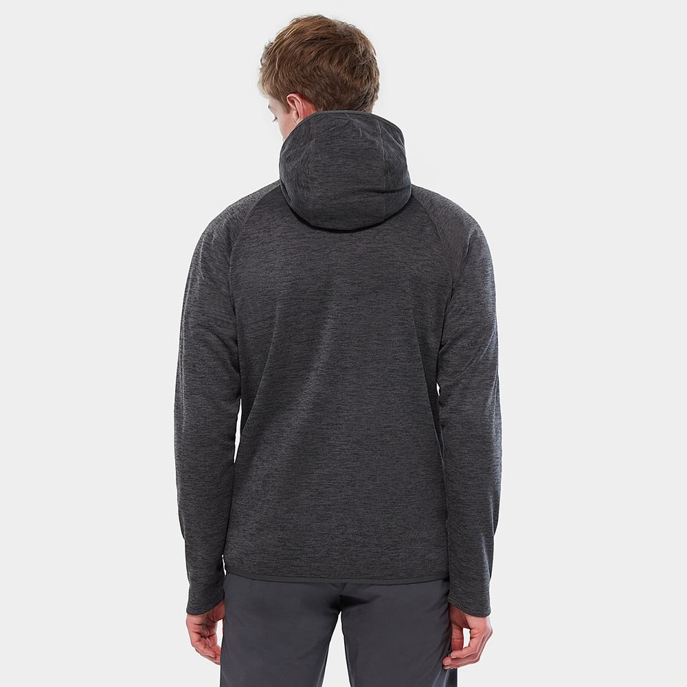 Mikiny The North Face Canyonlands S Kapucňou Fleece Panske Tmavo Siva | VUW-873016