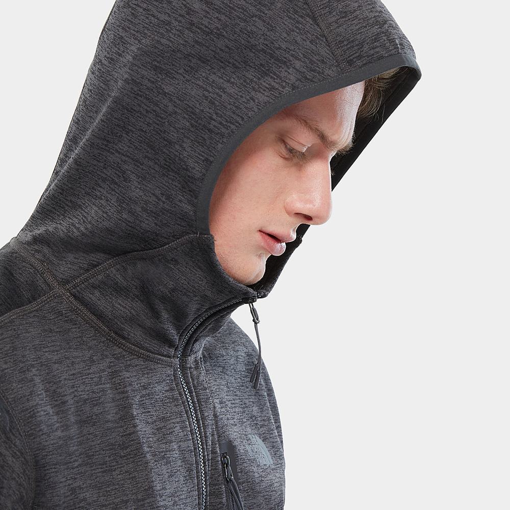 Mikiny The North Face Canyonlands S Kapucňou Fleece Panske Tmavo Siva | VUW-873016