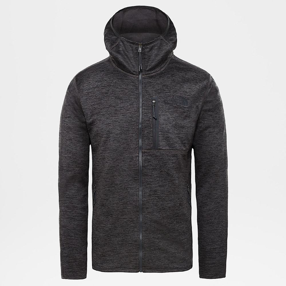 Mikiny The North Face Canyonlands S Kapucňou Fleece Panske Tmavo Siva | VUW-873016