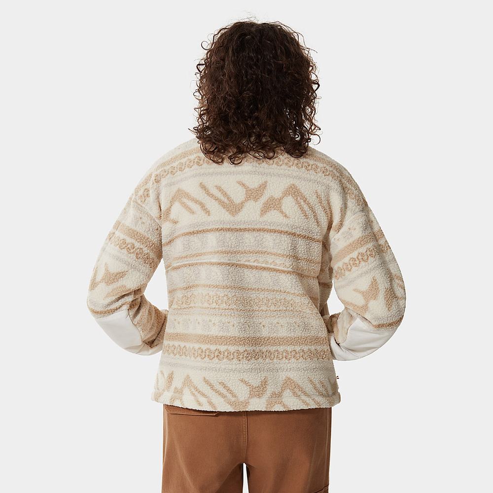 Mikiny The North Face Cragmont Printed Fleece Damske Biele Modre | TGX-652013