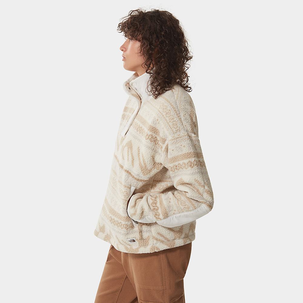 Mikiny The North Face Cragmont Printed Fleece Damske Biele Modre | TGX-652013