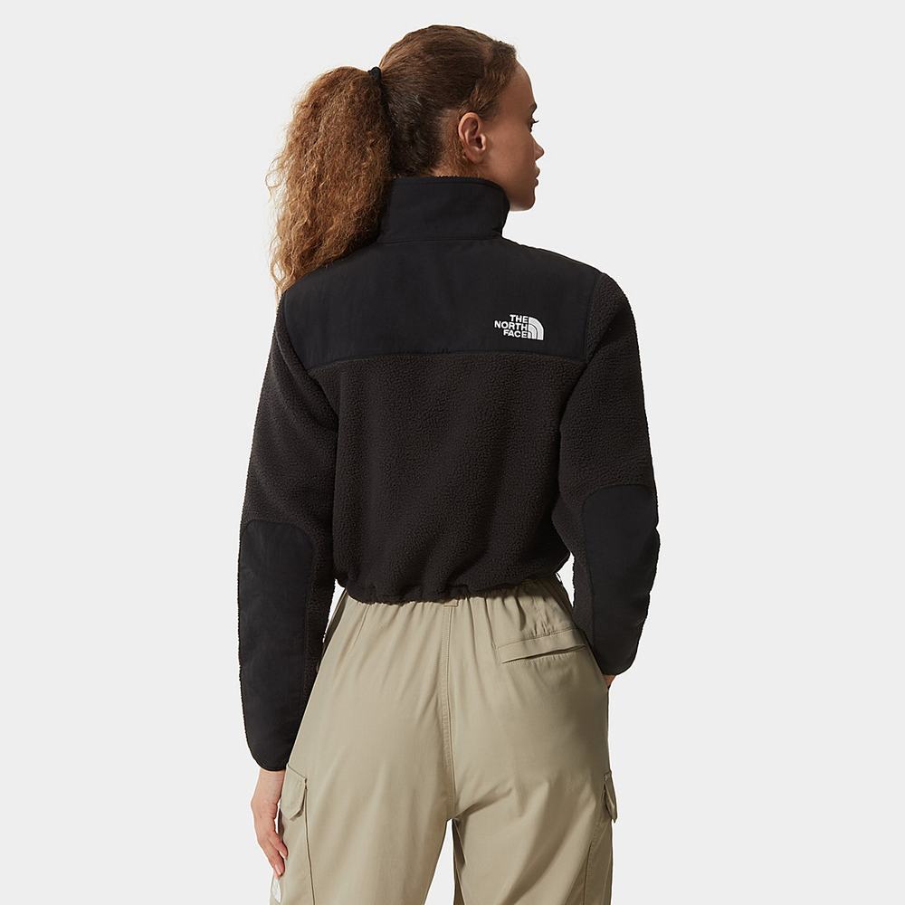 Mikiny The North Face Cropped Denali Fleece Damske Čierne | FWL-702184