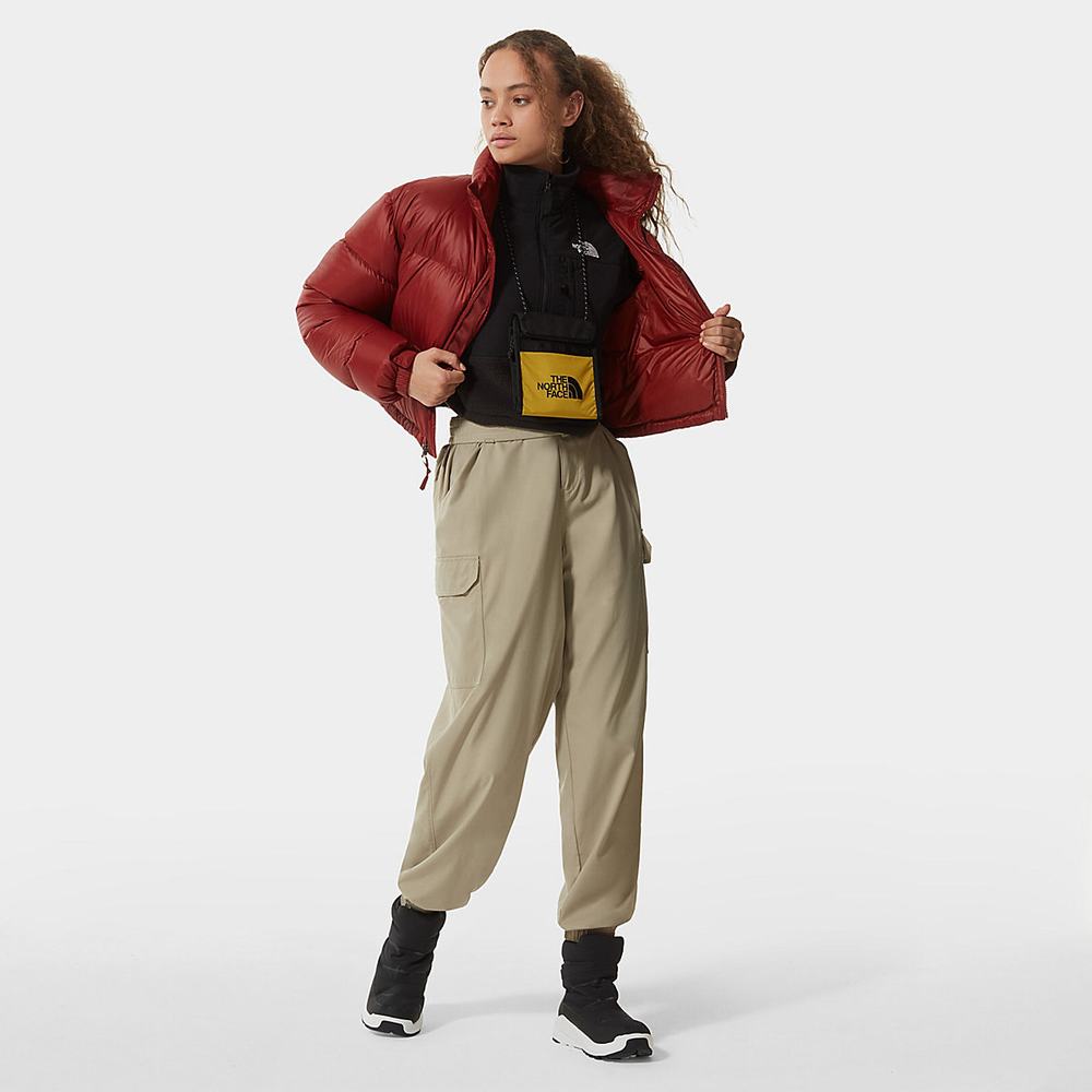 Mikiny The North Face Cropped Denali Fleece Damske Čierne | FWL-702184
