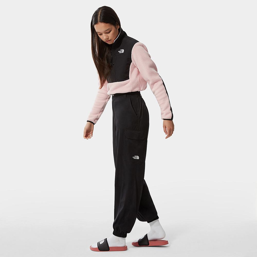 Mikiny The North Face Cropped Denali Fleece Damske Ruzove | WIY-025378